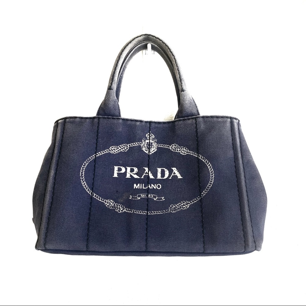 Prada Small Denim Tote Handbag